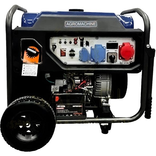 موتور برق ۱۱ کیلووات بنزینی سه فاز  استارتی  آگرو مدل AG15000IEDG-R