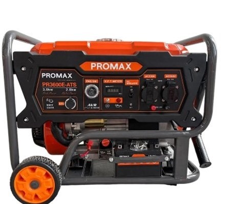 موتور برق 3 کیلووات بنزینی تک‌فاز هندلی پرومکس مدل PR3600E_ATS
