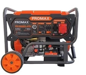 موتور برق 8.5 کیلووات بنزینی سهفاز ریموت استارت پرومکس مدل PR12000-E3 ATS
