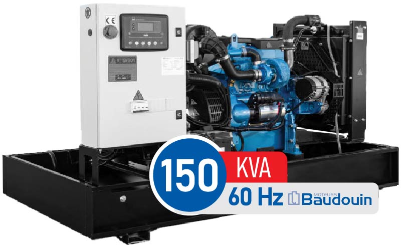 دیزل ژنراتور بادوین 150 کاوا مدل 6M11G2D0/S