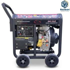 موتور برق 10 کیلووات دیزلی تک فاز استارتی ETQ مدل DG11LE