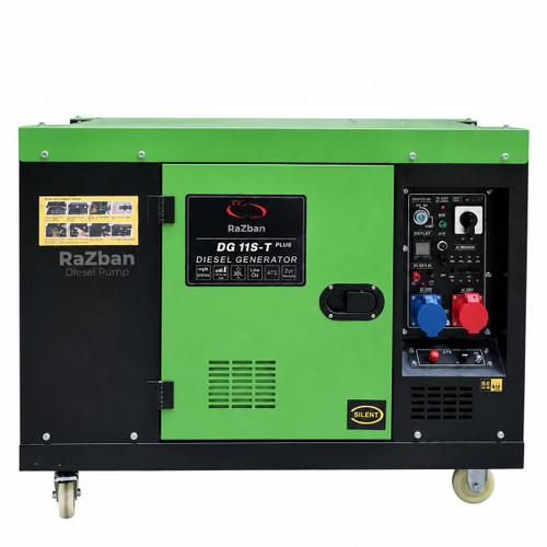 موتور برق 10 کیلووات دیزلی سوپر سایلنت تک فاز و سه فاز ETQ مدل DG11ST-PLUS