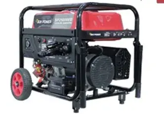 موتور برق  10.5 کیلووات بنزینی تک فاز استارتی سان پاور مدل SP21000EG