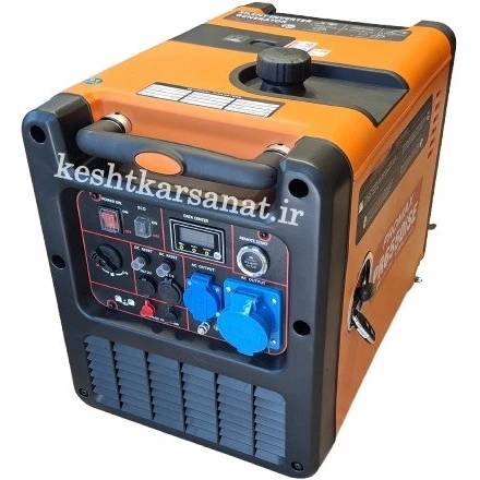 موتوربرق 5.5 کیلوات بنزینی سایلنت تک فاز ریموت استارت  پرومکس مدل PR6550iSE