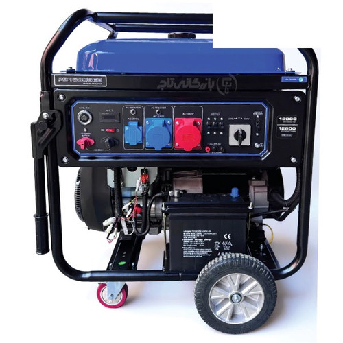 موتور برق 12.5 کیلووات بنزینی 50 لیتر سه فاز ریموت استارت زونگشن مدل PB15003EB