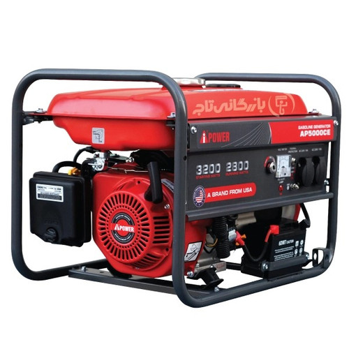 موتور برق 3.2 کیلووات بنزینی تک فاز استارتی AiPOWER مدل AP5000CE