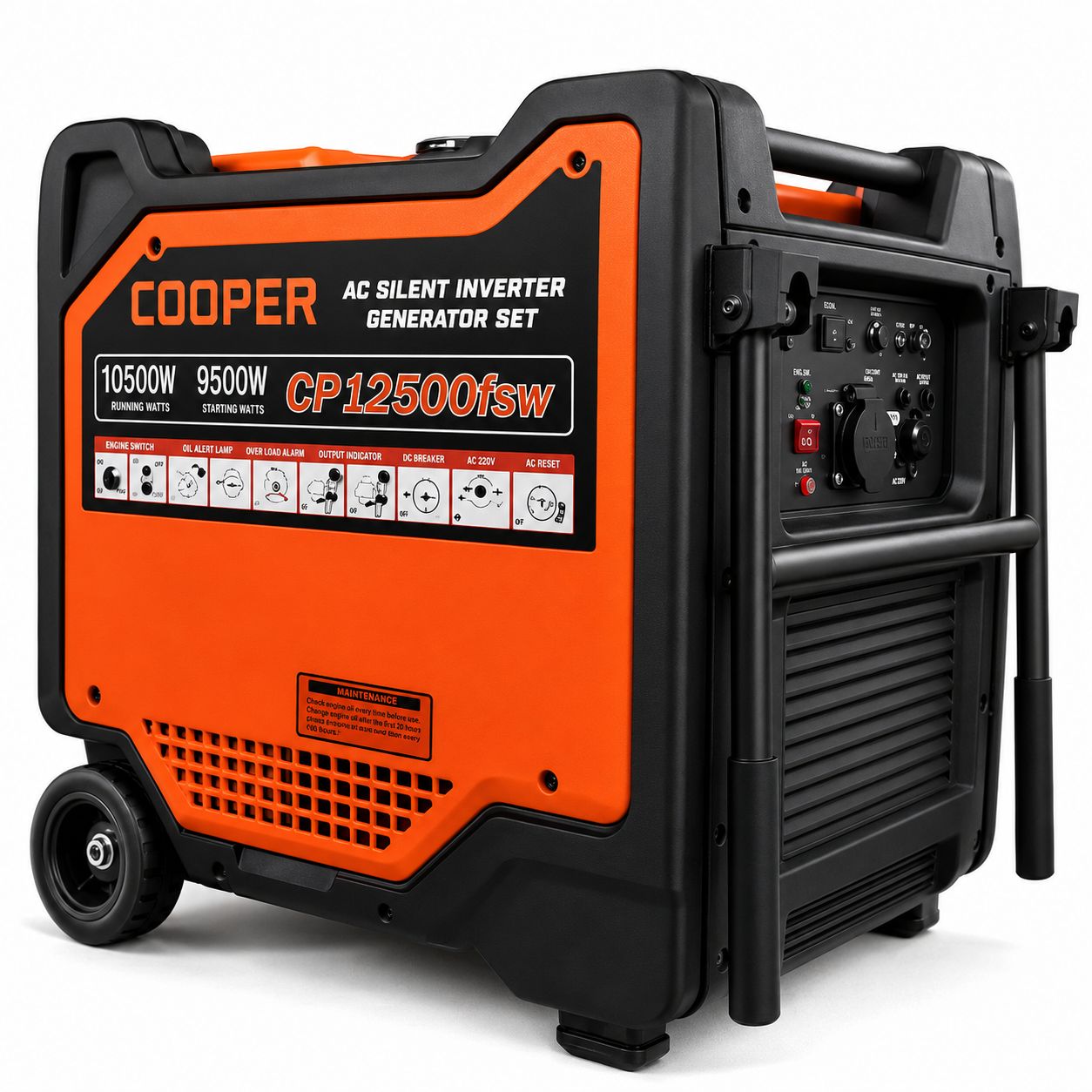 موتوربرق 8.۵ کیلووات بنزینی سایلنت با پورت ATS و ریموت استارت کوپر مدل CP12500iSW
