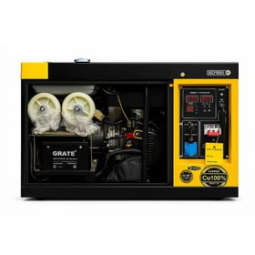 موتور برق 10 کیلووات دیزلی سایلنت سه فاز ریموت استارتی یورو پاور مدل EP14800T3D-RC