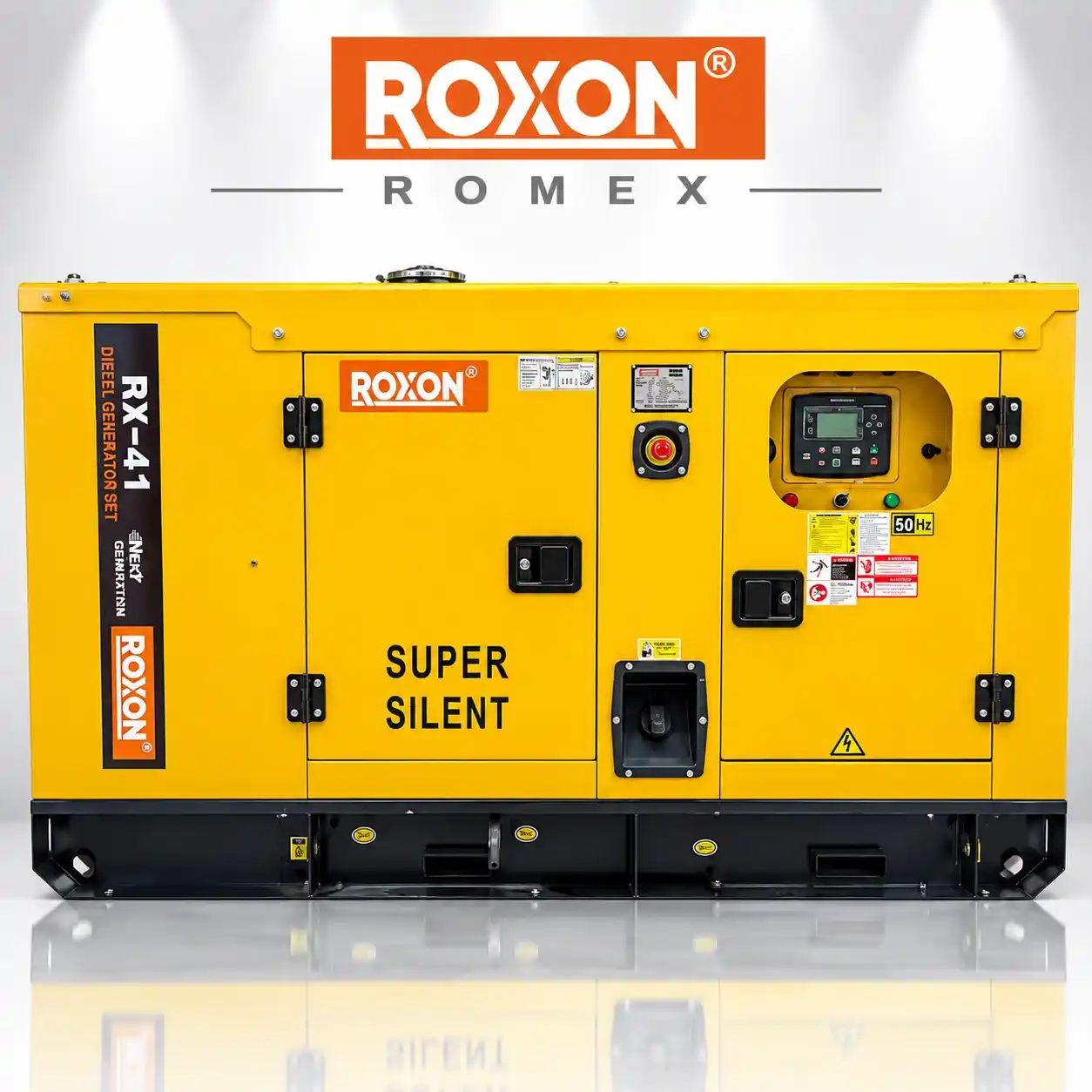 موتور برق 41 کیلووات دیزلی سایلنت سه فاز استارتی ATS راکسون, ROXON مدل RX-41